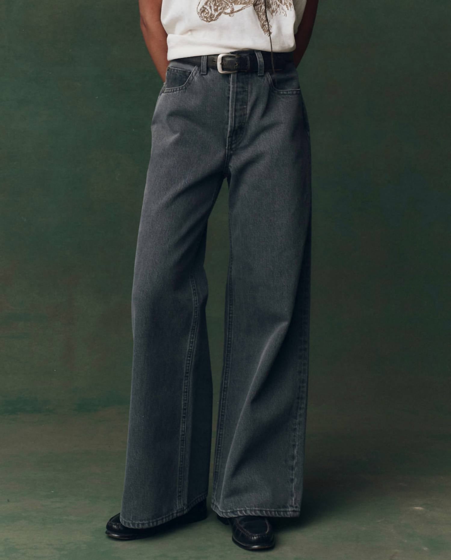The Great. - Slouch Wide Leg Jeans