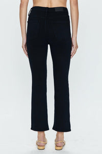 PISTOLA Lennon High Rise Crop Bootcut Jeans in dark vinyl - women's jeans - alternate view