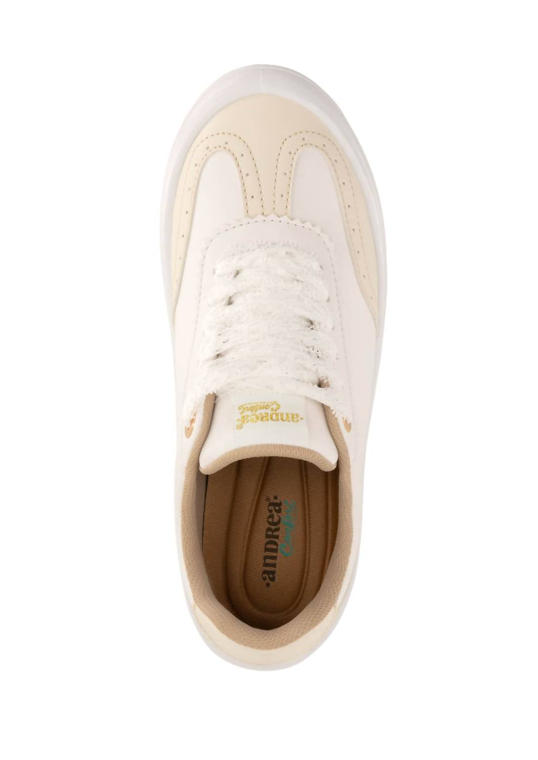 Andrea Women's Casual Sneakers in white - women's sneaker - alternate view