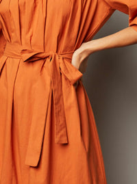 Pinch - Belted 3/4 Sleeve Maxi Dress