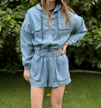 Oat New York - Denim Pull on Shorts