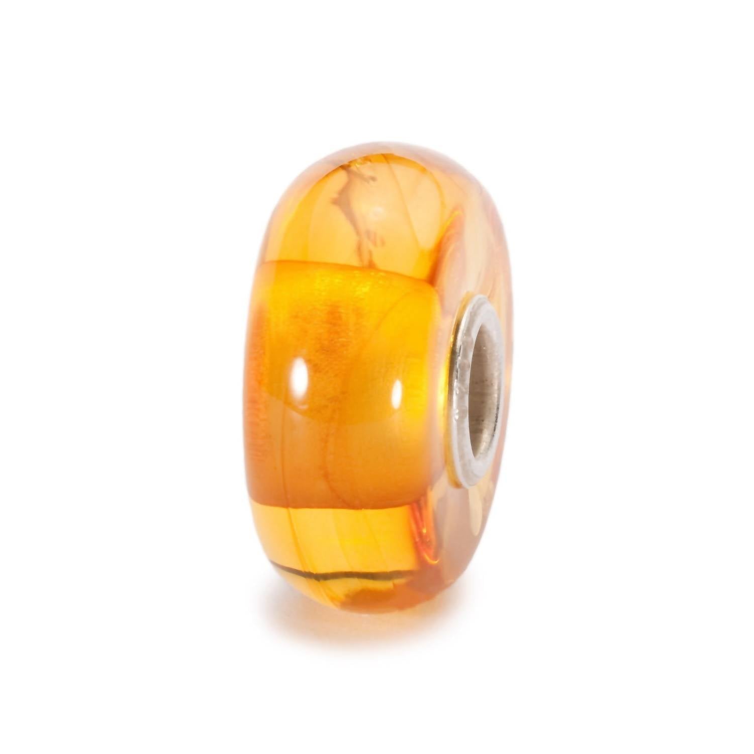 Trollbeads Women's Maple Syrup Glass Bead Charm in yellow - women's accessory - detail view