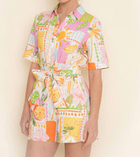 Fore Collection - Tropical Citrus Print Romper