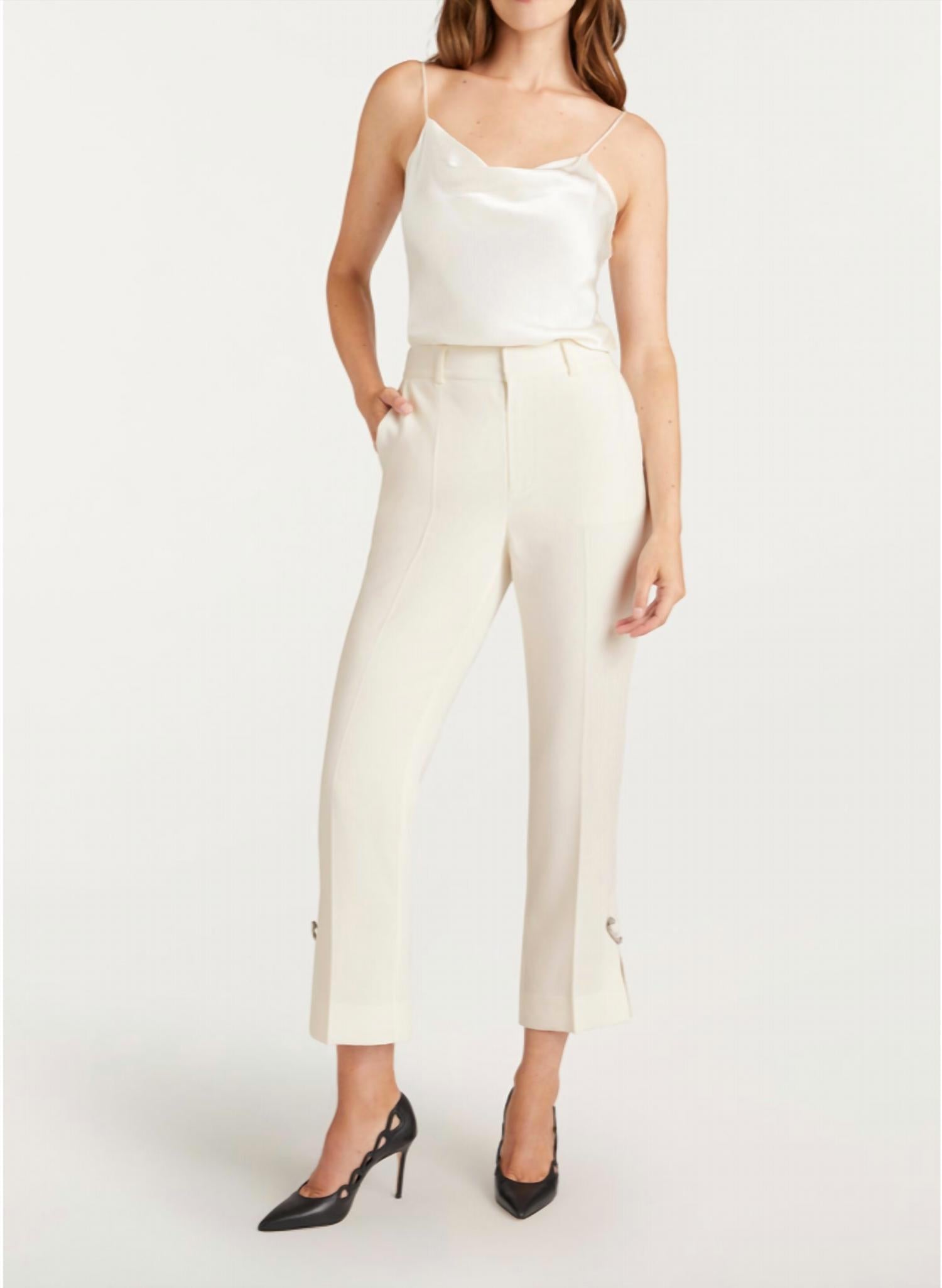 Cinq A Sept - RHINESTONE PIN CROPPED KERRY PANT