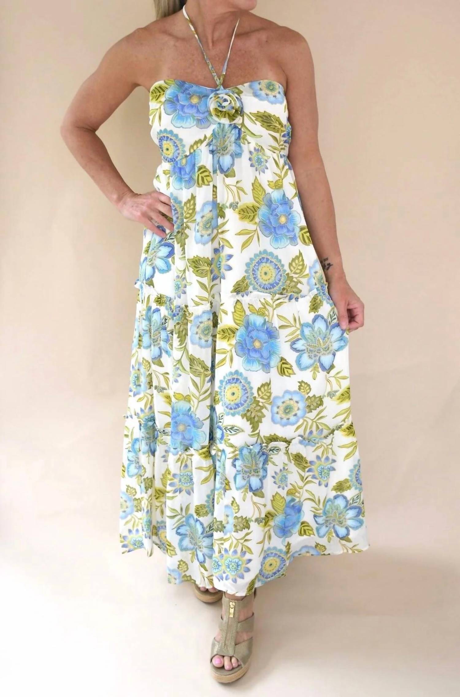 Trend:Notes - Beach Foam Floral Maxi Dress