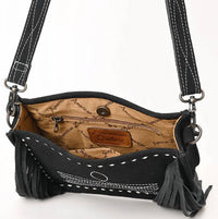 American Darling Women's Boot Stitch Crossbody Bag in black - women's bag - alternate view