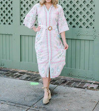 VICTORIA DUNN Mardelle Dress in veranda bloom - women's dress - detail view