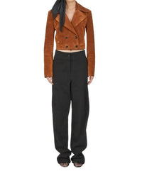 Salvatore Ferragamo - Double-breasted Cropped Jacket