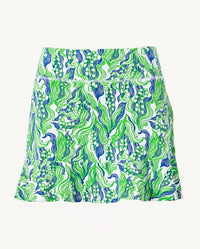 Lilly Pulitzer ZADORA UPF 50+ HIGH RISE SKORT in putting green lilly of the valley - women's shorts - view 5
