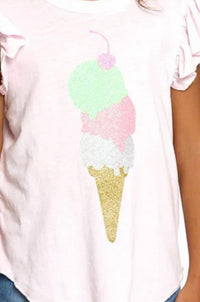 Chaser - Ice Cream Glitter Cone Tee