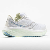 SAUCONY Women's Ride 18 Shoe in white lettuce blanc laitue - women's shoe - alternate view