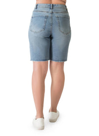 Dex - Raw Hem Bermuda Shorts