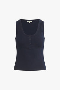 Favorite Daughter - Ribbed Henley Tank