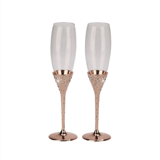 Creative Gifts International - Galaxy Champagne Flutes Set