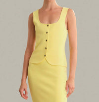 525 America - Maria Button Front Corset Top