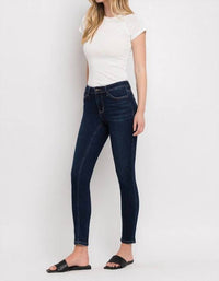 VERVET BY FLYING MONKEY Harper Ankle Skinny Jeans in bullish - women's jeans - view 5