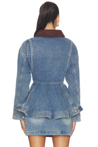 Line And Dot - Mottle Denim Jacket