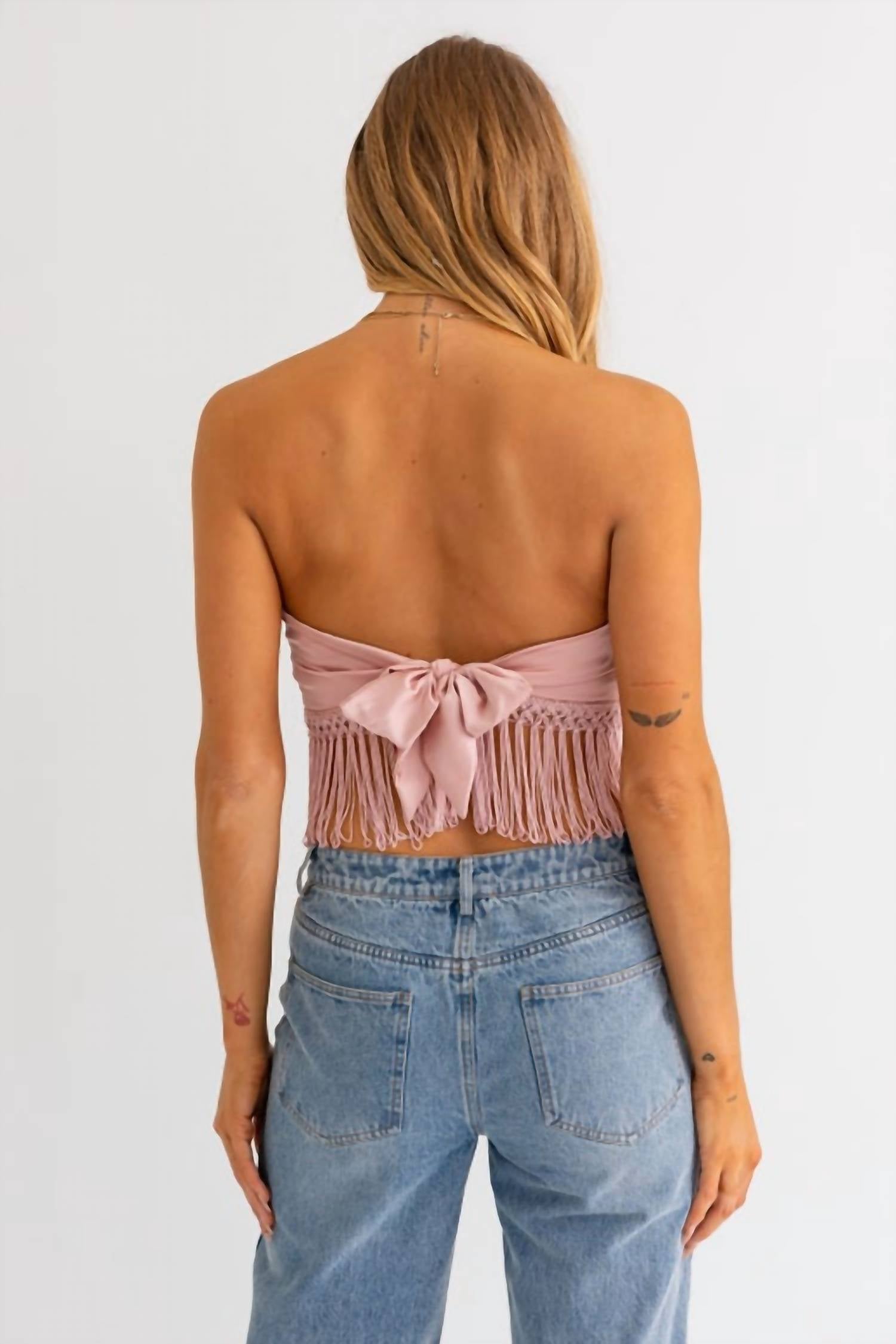 Le Lis - Fringe Tube Top
