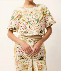 Marie Oliver - Drew Button Back Top
