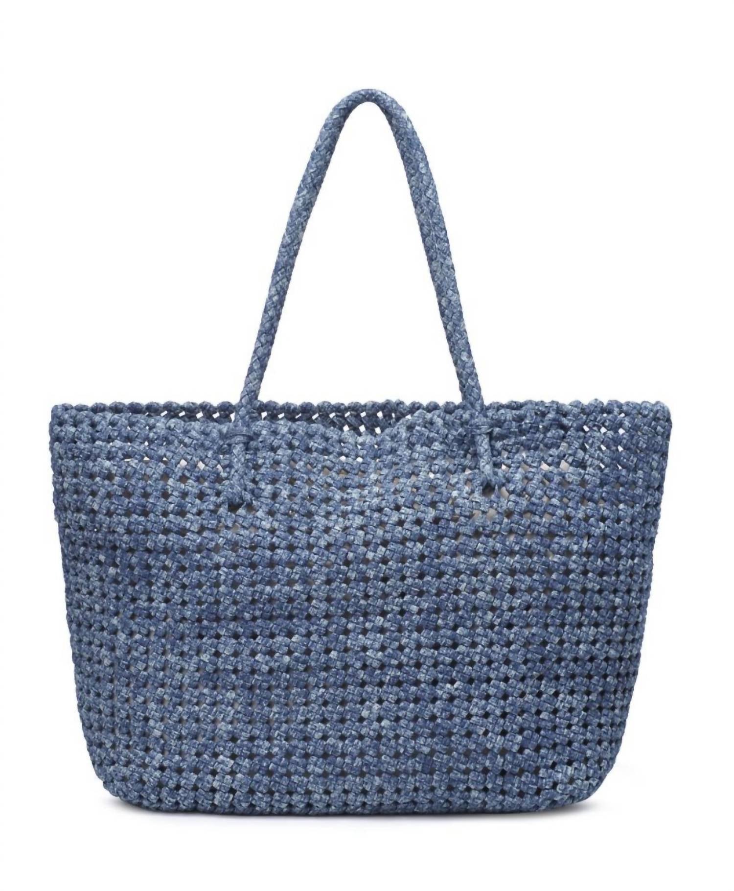 SOL and SELENE Women's Reflection Tote in denim - women's bag