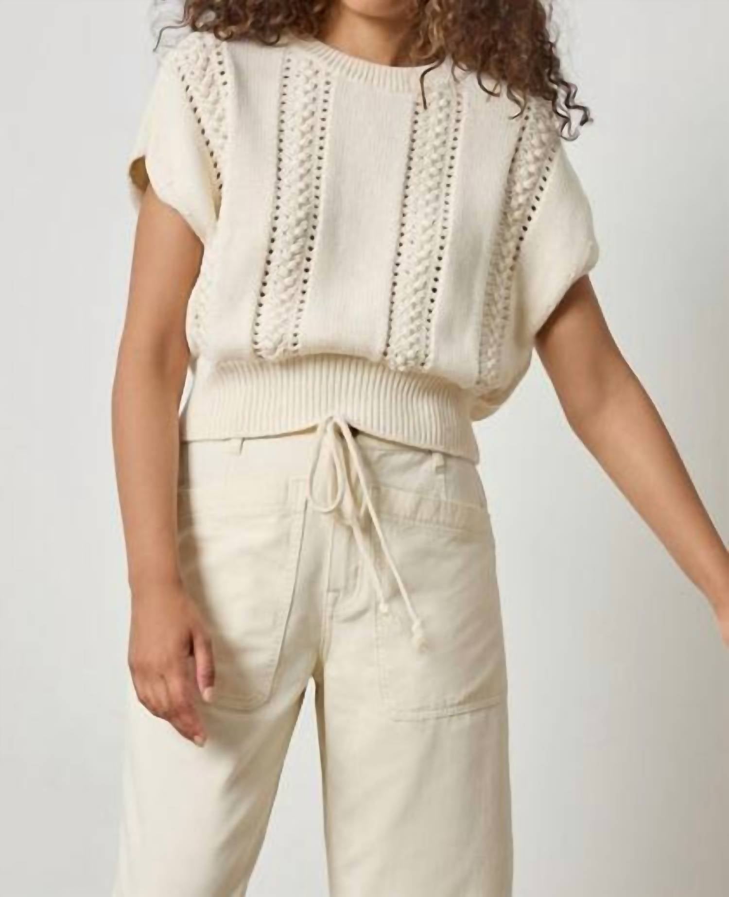 Lilla P - Wedge Crewneck Sweater