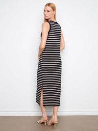 Charlie B - Scuba Stripe Yarn Dye Sleeveless Dress