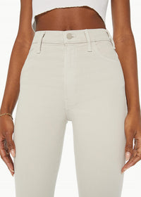Mother Hustler Flood High-rise Bootcut Jeans in feather grey - women's jeans - view 4