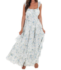 In February - Quiet Detail Floral Maxi Dress