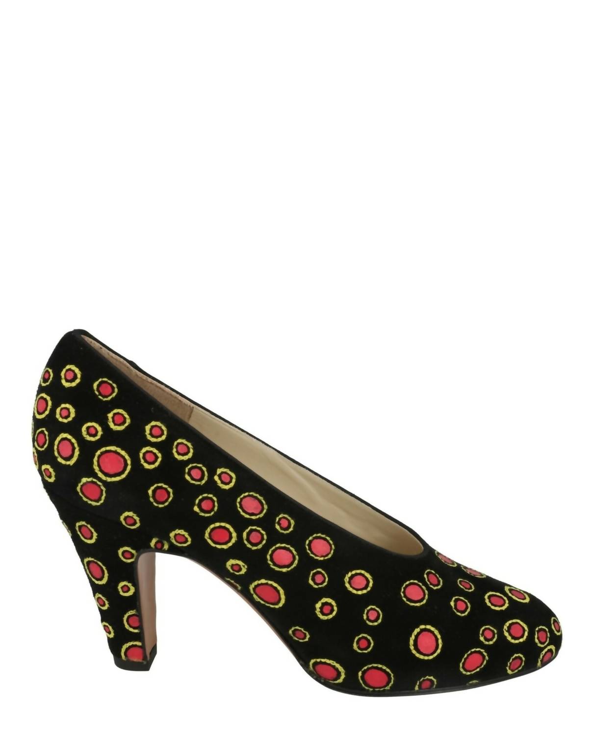 Salvatore Ferragamo Women's Sparta Pumps in black multi - women's heels - detail view