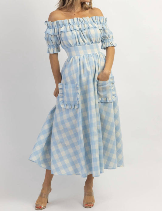 Mable - DREAMSTATE GINGHAM MAXI DRESS