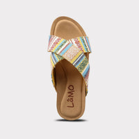 Lamo Women's Leyla Crossband Sandal in yellow - women's sandal - detail view