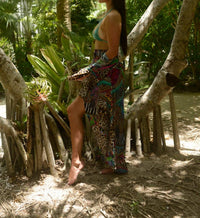 Luxe Isle - Feather Leopard Kimono