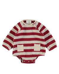 Petit Indi - Babys Stipey Knit Romper