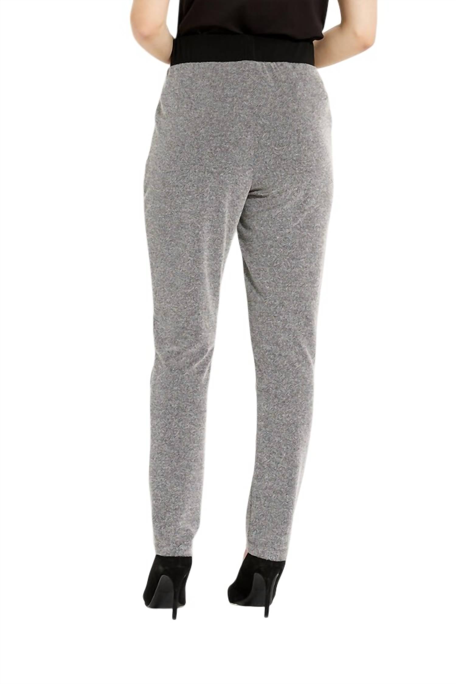 Joseph Ribkoff Matching Pant And Top Set in black off white - women's sleepwear - view 5