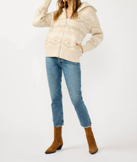 Lovestitch - Fair Isle Front Zip Sweater