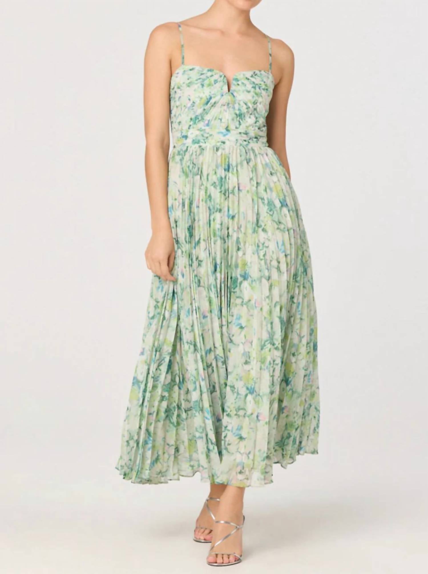Astr - Bayley Pleated Midi Dress