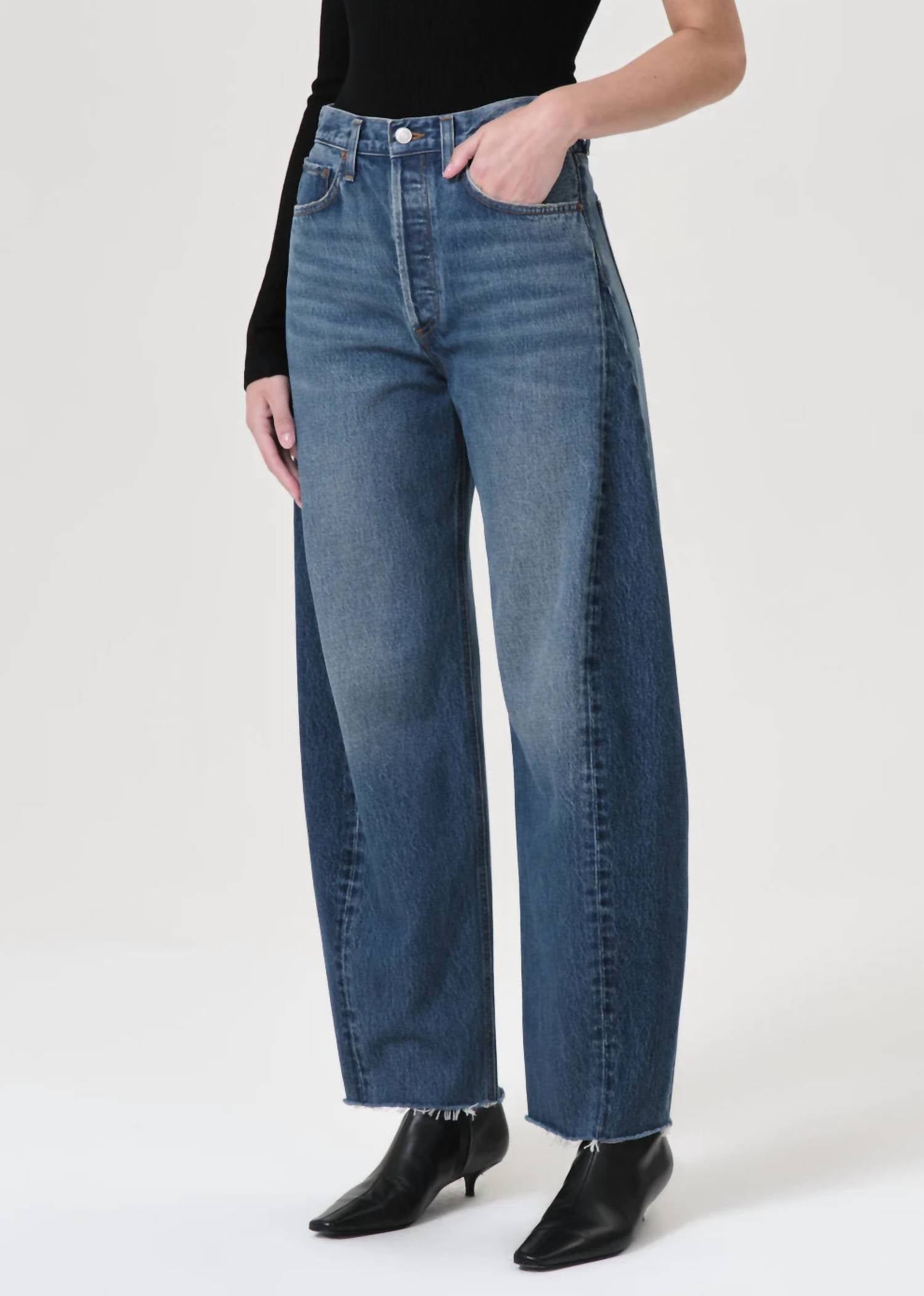 Agolde - Luna Pieced High Rise Jean