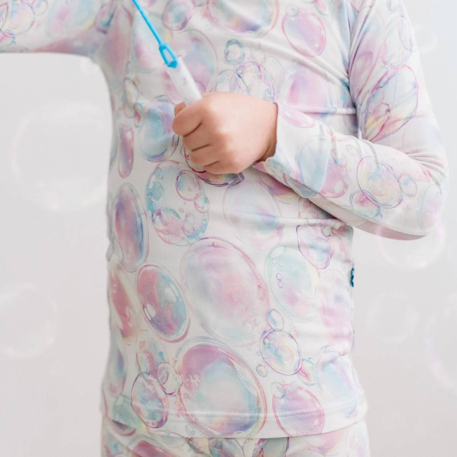 Kickee - Print Long Sleeve Kimono Pajama Set