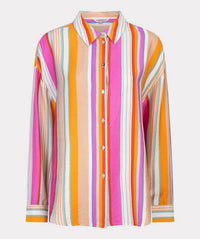 Esqualo - Oversized Stripe Blouse