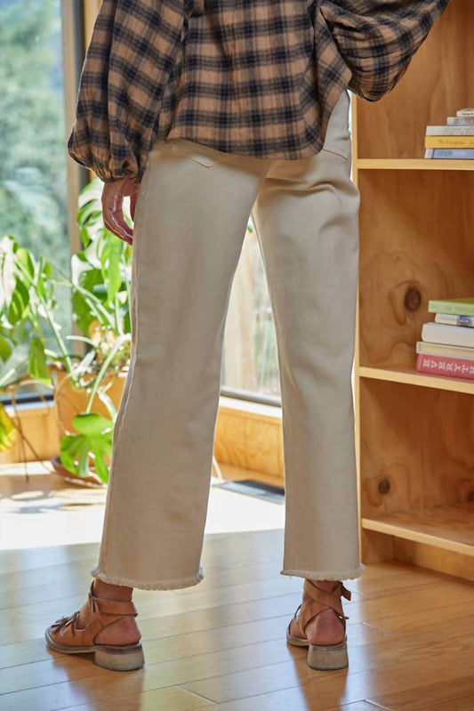 By Together - Woven Cotton Wide Leg High Waist Denim Jeans