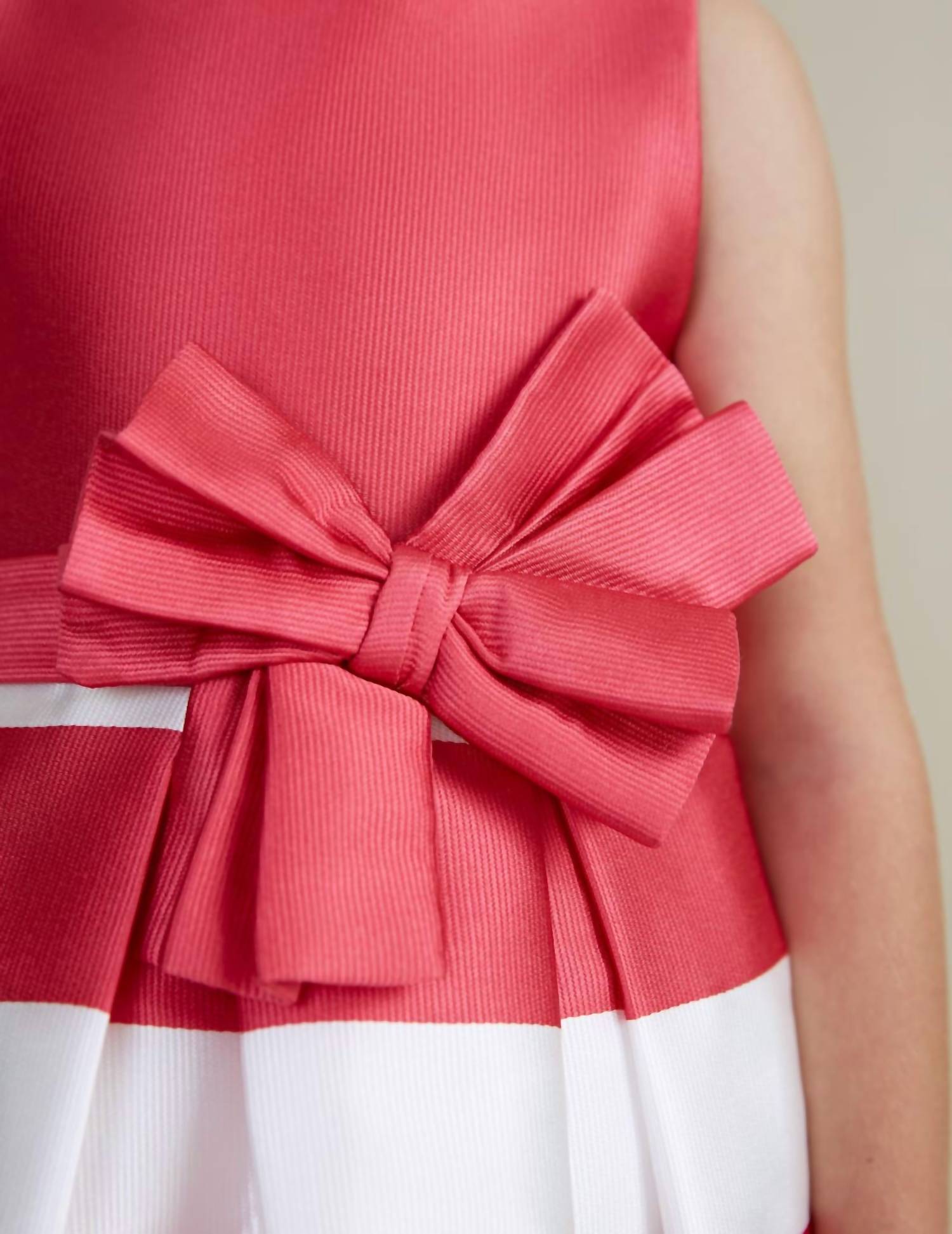 Abel & Lula - Girls' Stripe Ribbon Dress