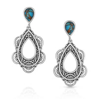 Montana Silversmiths - Women's Lady Guadalupe Dangle Stone Earrings