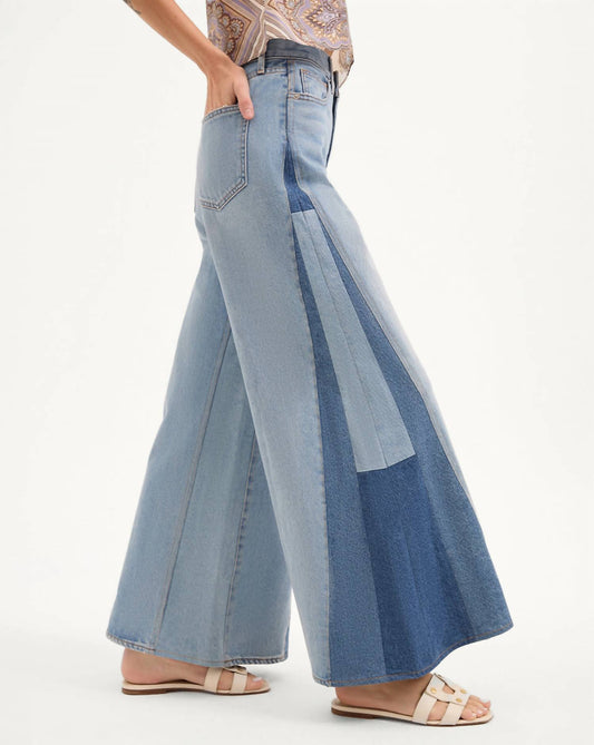 Veronica Beard - Vicki Patchwork Wide-leg Jean