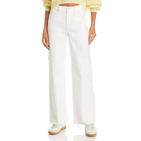 Paige - Anessa Raw Hem Wide Leg Jeans