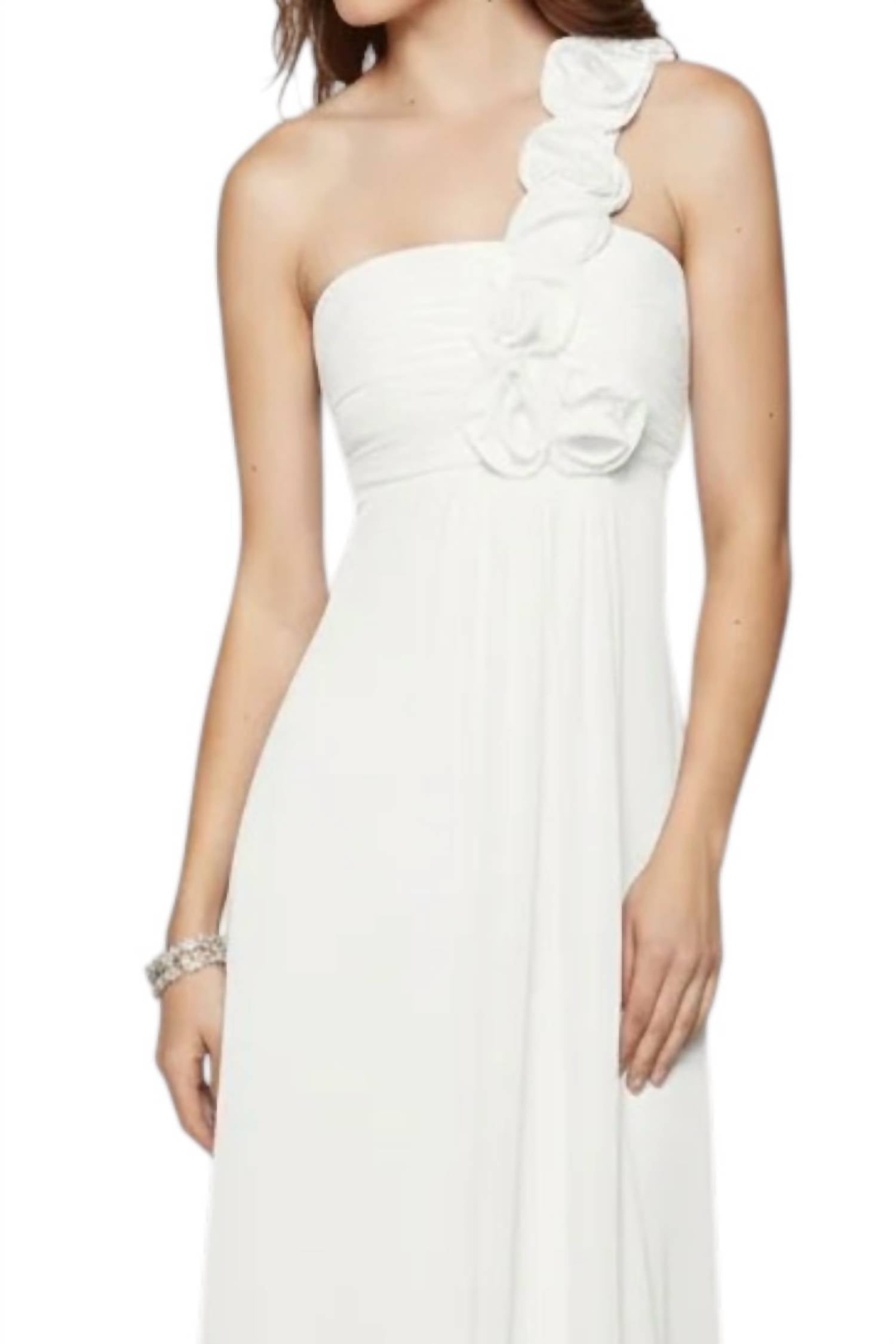 Last Dress - One-Shoulder Chiffon Gown