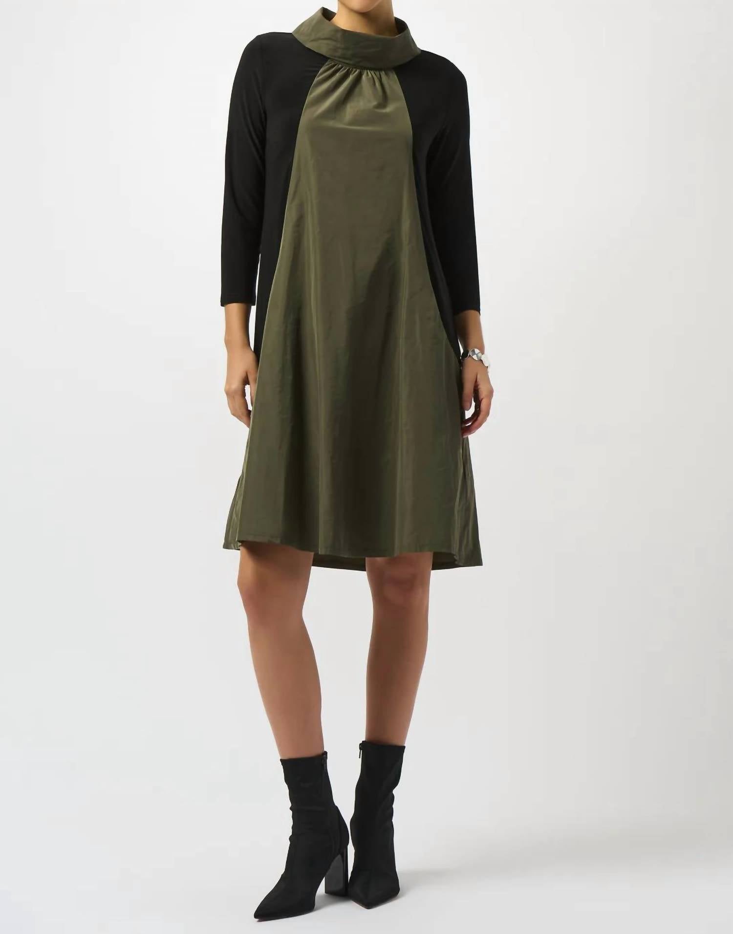 Joseph Ribkoff - Color Block 3/4 Sleeves Dress