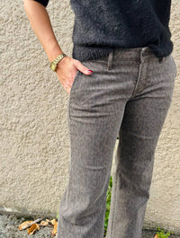 Hidden - Low-rise Flared Leg Trousers