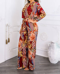 Surelymine - Boho Chic Wide Leg Jumpsuit
