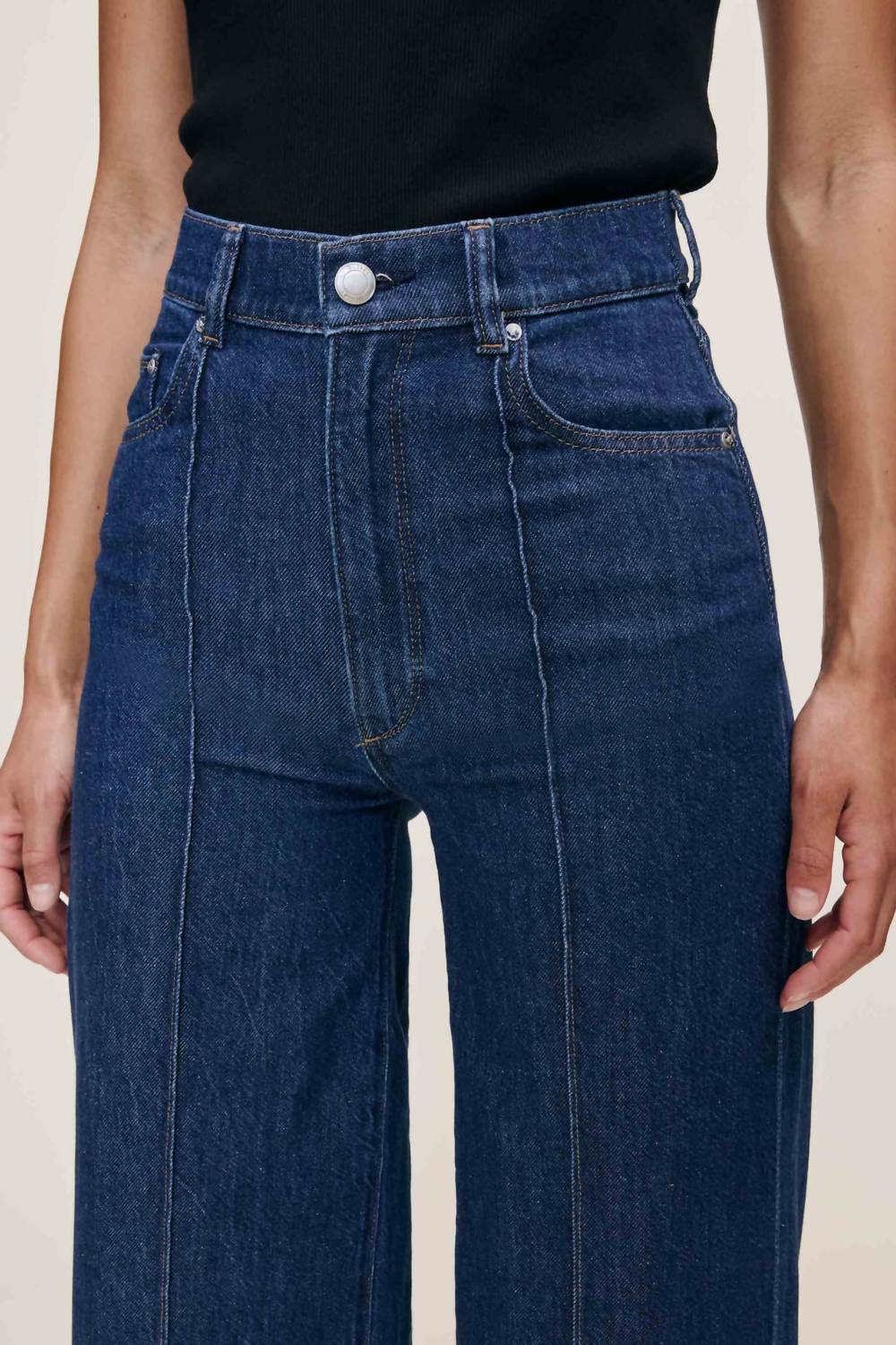 DL1961 - Women's Hepburn Wide Leg Jeans in inkwell - women's jeans - view 4