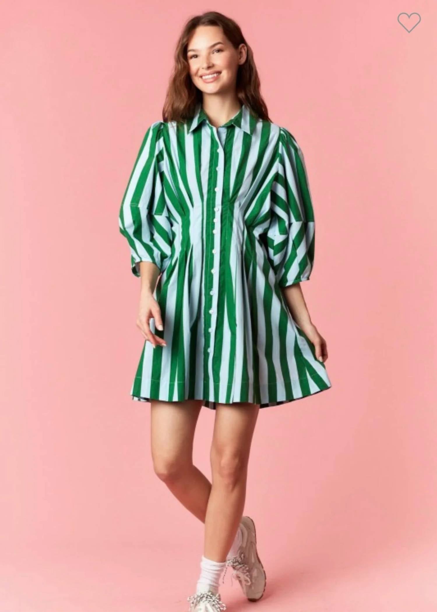 Peach Love - Savannah Stripe Dress
